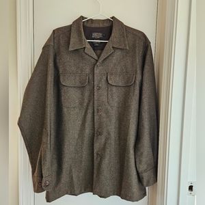 Men's PENDLETON Original Board Shirt - Peat Moss - Medium - Washable Wool